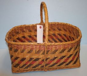 Large Choctaw Indian Gathering Basket