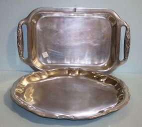 Two Pewter Trays