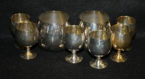 Set of Six Electroplate Cordials