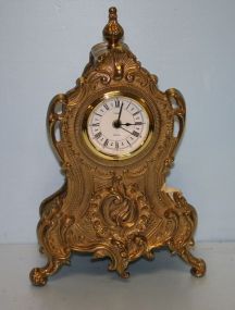 Uranio Brass West German Mantel Clock