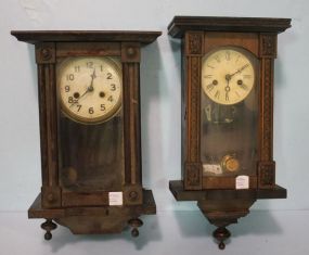 Two Antique Wall Clocks