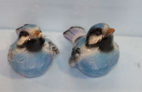 Pair of Goebel Porcelain Blue Birds