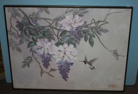 Oil Painting of Hummingbird