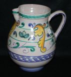 Made in Italy Hand Painted Pottery Pitcher