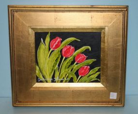 Watercolor of Tulips, signed Juwanna Tatum '06