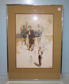 Local Artist Signed Print, Ainsworth Cook