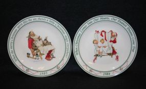 Two Norman Rockwell Plates
