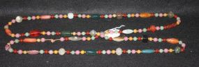 Tibetan Glass Beaded Necklace Purchased in Nepal