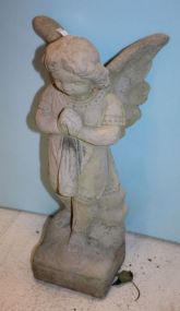 Concrete Figure of Angel Praying