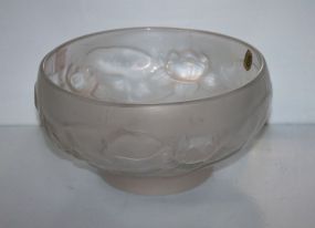 Vintage Frosted Barolac, Weil Fruit Bowl