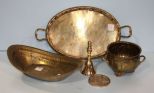 Collection of Four Pieces of Brass