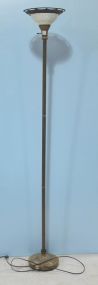 Contemporary Floor Lamp with Frosted Shade