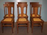 Set of Six Oak Side Chairs