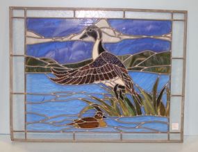 Stain Glass Window of Duck