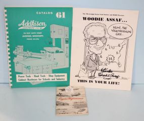 Vintage Signed WLBT Pamphlet, Vintage Signed Mississippi Easter Seal Society Program and a Vintage Addkinson Hardware Catalog