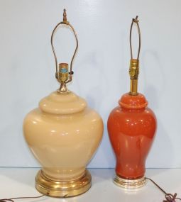 Two Porcelain Lamps