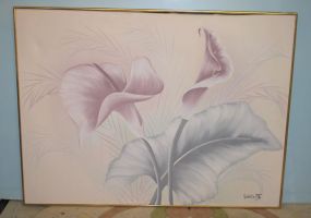 Contemporary Oil Painting of Calla Lilly