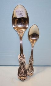 Francis I Sterling Serving Spoon and Francis I Sterling Teaspoon
