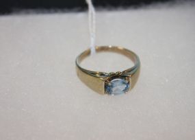 Sterling and Sapphire Men's Ring