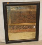 Large Bevel Glass Mahogany Mirror