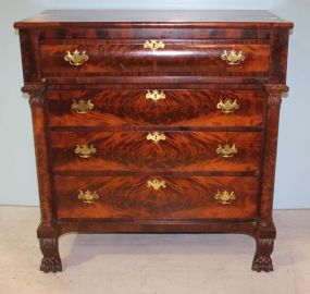 Empire Chest of Drawers with Carved Feet