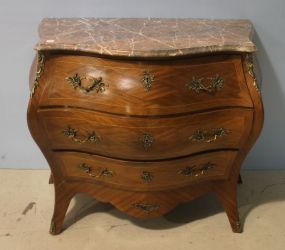 French Marble Top Bombay Chest