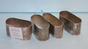 Set of Four SG England Silverplate Napkin Rings