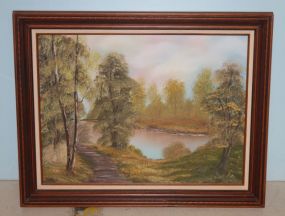 Oil Painting of Landscape Scene