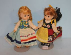 Two Plastic Alexandria Style Dolls