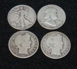 Four Half Dollar Coins