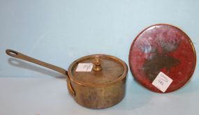 Moose Trivet and Brass Pot