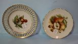 Two Hand Painted Plates