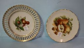 Two Hand Painted Plates