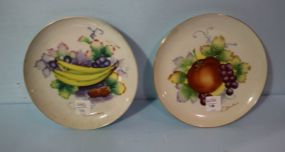 Two Hand Painted Plates