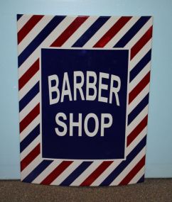 Metal Barber Shop Sign