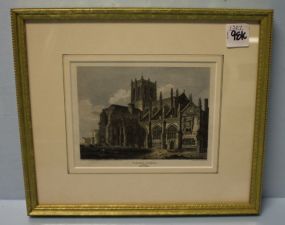 English Lithograph of St. Mary's Church