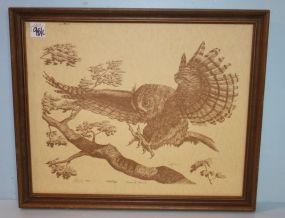 265/400 Owl Print by William Turk