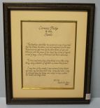 Framed Pledge to the South