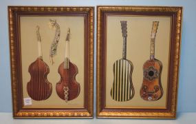 Pair of Prints of Musical Instruments