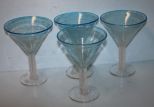 Four Sonoma Martini Glasses