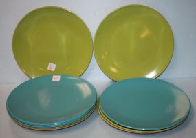 Ten Melamine Plates