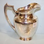 Nickel Silver Pitcher Monogram S