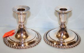 Pair Silverplate Candlesticks