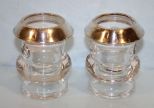 Pair Sterling Rim Match Holders