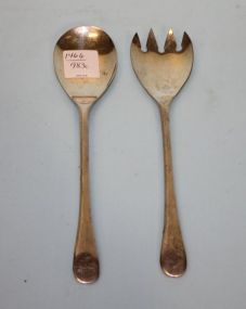 Silverplate Salad Fork and Spoon