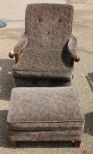 Arm Chair with Ottoman