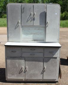 Painted Hoosier Cabinet