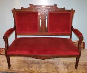 Walnut Eastlake Settee