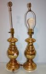 Pair of Brass Lamps