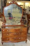 Walnut Queen Anne Dresser